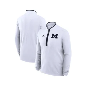 Dusty May Michigan Wolverines Jordan Brand Victory White Sweatshirt