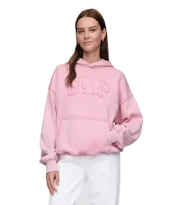 Gap Wicked Vintage Soft Logo Hoodie Pink