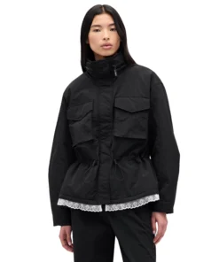 Alternative view of Gap X Sandy Liang Lace-Trim Cinched Jacket