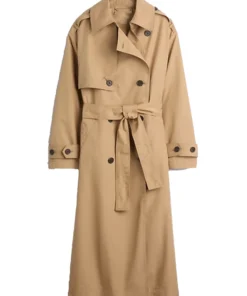 Gap × Sandy Liang Bow-Back Trench 2025 Coat – Brown