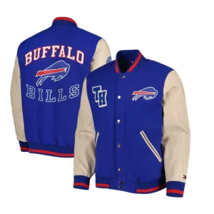 Buffalo Bills Tommy Hilfiger Royal Full-Zip Varsity Jacket
