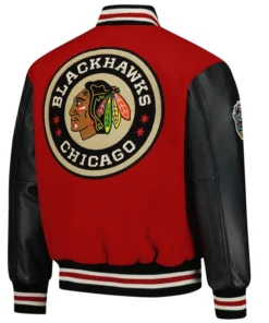 Chicago Blackhawks Red 2025 NHL Coaches Jacket - Image 3