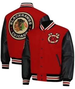 Chicago Blackhawks Red 2025 NHL Coaches Jacket