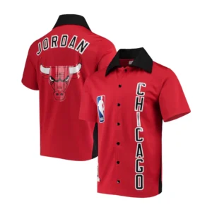 Chicago Bulls Michael Jordan Mitchell & Ness Red T-Shirt