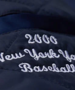 New York Yankees 2000 World Series Navy Varsity Jacket - Image 7
