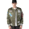 New Era Cap x MLB Los Angeles Dodgers x Alpha Industries Green Jacket