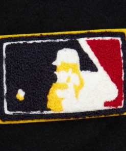New York Yankees Black Out Collection Vintage Varsity Jacket - Image 6