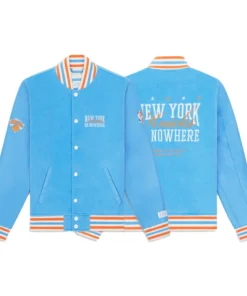 New York or Nowhere x Knicks Motto Varsity Jacket