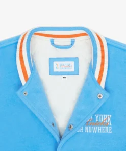 New York or Nowhere x Knicks Motto Varsity Blue Jacket - Unisex
