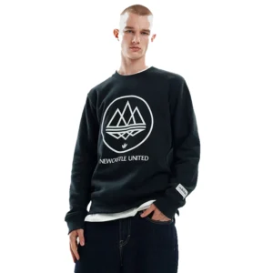 Newcastle United 2025 adidas SPZL F.C. Crew Neck Sweatshirt – Black