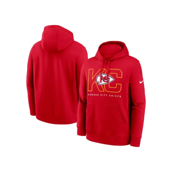 Kansas City Chiefs Nike Red Busted Play Club Hoodie