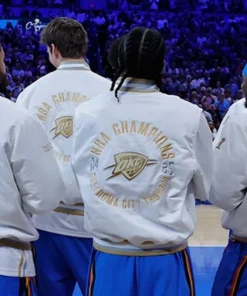 Oklahoma City Thunder 2025 Finals Champions Banner Raising Ceremony Jacket