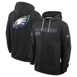 Philadelphia Eagles 2025 Crucial Catch Sideline Standard Hoodie