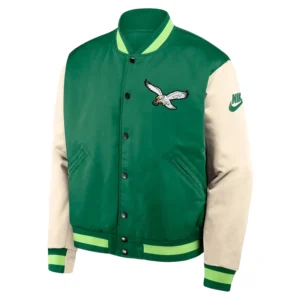 Philadelphia Eagles Nike Rewind Legacy Bomber Jacket