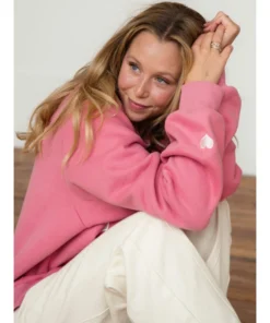 Alternative view of Pink Aid x Parke Mockneck Sweatshirt