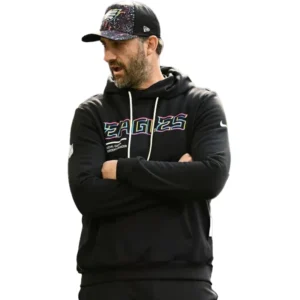 Nick Sirianni Eagles Black 2025 Crucial Catch Hoodie