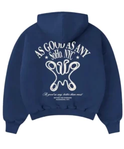 Recreation – As Good As Any Pullover Hoodie Black & Blue