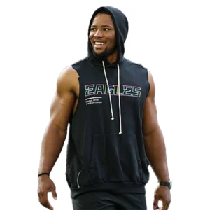Saquon Barkley Eagles Crucial Catch Sleeveless Hoodie