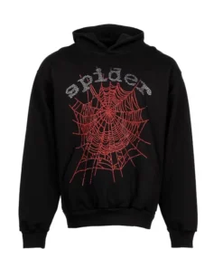 Alternative view of Sp5der OG Rhinestone Logo Hoodie