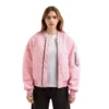 Stussy Dyed Nylon Bomber Pink Jacket