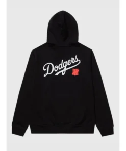 Alternative view of Undefeated x NE x Dodgers Stacked Logo Hoodie