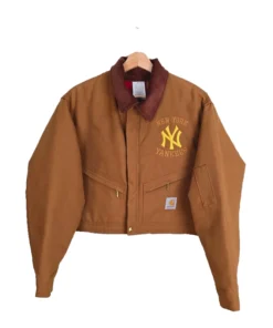 Vintage 90s Carhartt x NY Yankees Crop Jacket