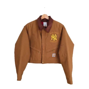 Vintage 90s Carhartt x NY Yankees Crop Jacket