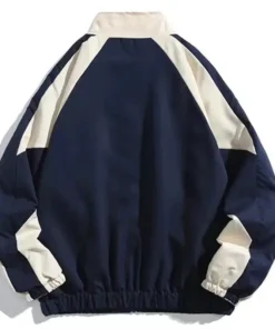 Y2K Baggy Block Jacket Blue