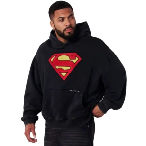 Youngla Superman Black Hoodie
