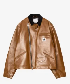 sacai x Carhartt WIP Leather Jacket - Image 5