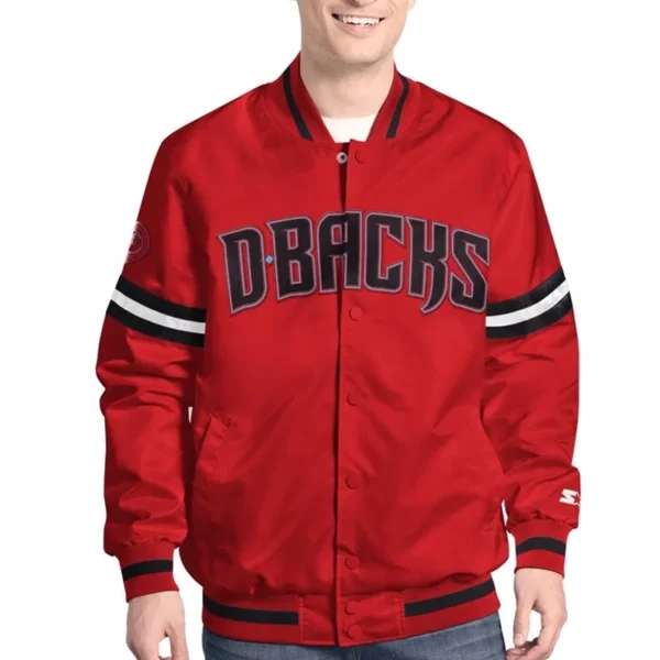 Arizona Diamondbacks Scout Satin Varsity Jacket