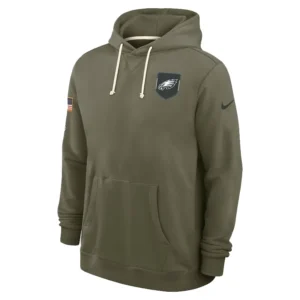Cam Jurgens Philadelphia Eagles 2025 Salute To Service Hoodie For Man