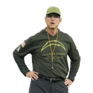 Jim Harbaugh Chargers 2025 Salute to Service Hoodie T-Shirt