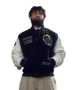 Kyren Williams Shoe Palace Nike LA Rams Rivalries Varsity Jacket