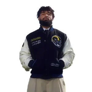 Kyren Williams Shoe Palace Nike LA Rams Rivalries Varsity Jacket