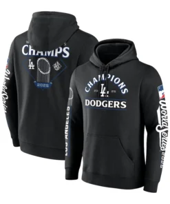 Los Angeles Dodgers Black 2025 World Series Champions Hoodie
