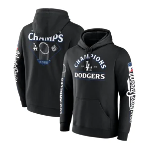 Los Angeles Dodgers Black 2025 World Series Champions Hoodie