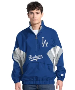 Los Angeles Dodgers Cooperstown Chief Half-Zip Jacket