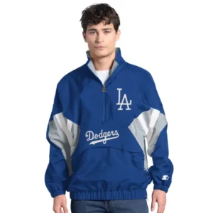 Los Angeles Dodgers Cooperstown Chief Half-Zip Jacket