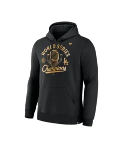 Los Angeles Dodgers Fanatics Black 2025 World Series Champions Locker Room Hoodie