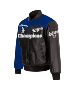 Alternative view of Los Angeles Dodgers 2025 World Series Champions Leather Jacket
