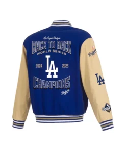 Los Angeles Dodgers Back-To-Back World Series Champions Twill Jacket - Image 3