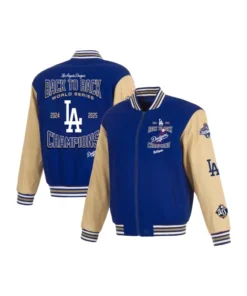 Los Angeles Dodgers Back-To-Back World Series Champions Twill Jacket