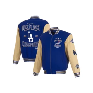 Los Angeles Dodgers Back-To-Back World Series Champions Twill Jacket