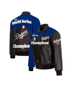 Los Angeles Dodgers 2025 World Series Champions Leather Jacket