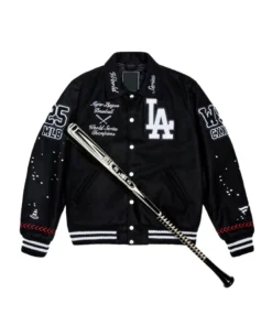 LA Dodgers Joshua Vides x Fanatics World Series Champions Varsity Jacket
