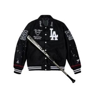 LA Dodgers Joshua Vides x Fanatics World Series Champions Varsity Jacket