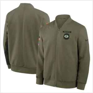 Matt LaFleur Packers 2025 Salute To Service Jacket Boys