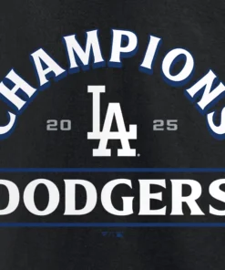 Los Angeles Dodgers Black 2025 World Series Champions Hoodie - Image 7