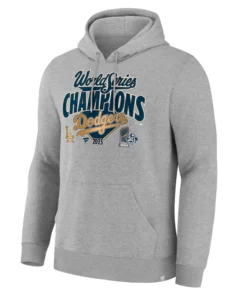 Alternative view of Los Angeles Dodgers Fanatics Steel 2025 World Series Champions Locker Room Hoodie